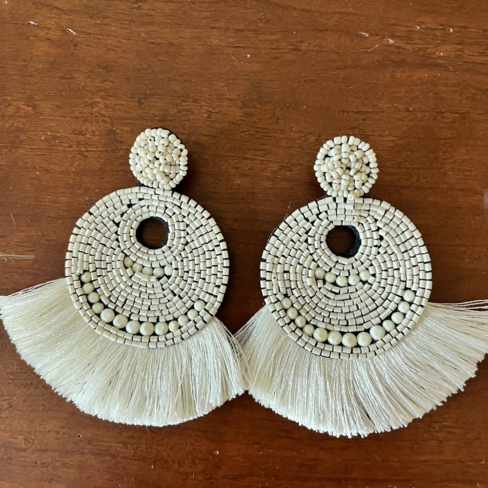 Red dress earrings